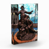 Lewis & Clark Statue, Fort Clatsop, Oregon Fotoblock (Links)