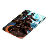 Lewis & Clark Statue, Fort Clatsop, Oregon Magnet (Linke Seite)