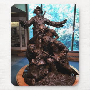 Lewis & Clark Statue, Fort Clatsop, Oregon Mousepad