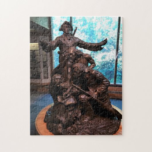 Lewis & Clark Statue, Fort Clatsop, Oregon Puzzle (Vertikal)