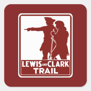 Lewis & Clark, Traffic Guide Sign, USA Aufkleber