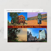 Lewis & Clark Trail Postkarte (Vorne/Hinten)