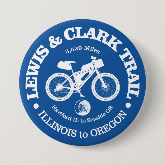 Lewis & Clark Trail (Radfahren) Button (Vorderseite)