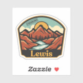 Lewis, Colorado Sticker (Blatt)