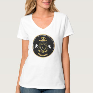 Lewis Crest V-Ausschnitt T-Shirt für Damen