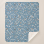 Lewis Day's "Granny" Floral Sherpadecke (Vorderseite)