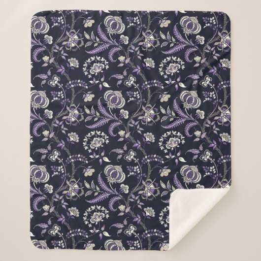 Lewis Day's "Granny" Floral Sherpadecke (Vorderseite)