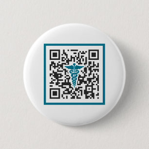 Lewis E Knopf der Verkäufer-Ader-Sorgfalt-QR Button