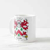 Lewis-Familienwappen Kaffeetasse (Vorderseite Links)