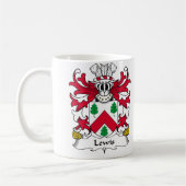 Lewis-Familienwappen Kaffeetasse (Links)