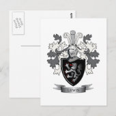 Lewis-Familienwappen-Wappen Postkarte (Vorne/Hinten)