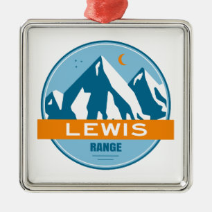 Lewis-Gebirgszug Ornament Aus Metall