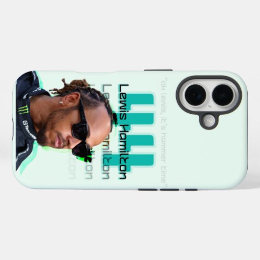 Lewis-Hamilton-Telefonfälle Case-Mate iPhone Hülle (Rückseite (Horizontal))