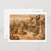 Lewis Morrisons prächtiges Fausttheater Postkarte (Vorne/Hinten)
