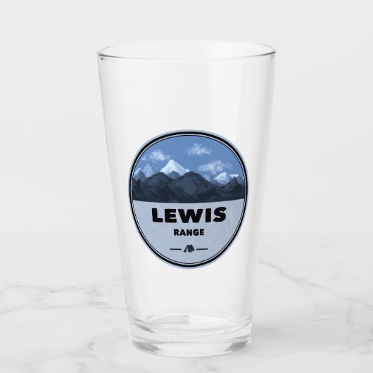 Lewis Mountain Range Camping Glas (Vorderseite)