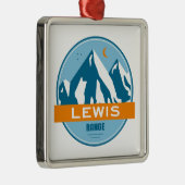 Lewis Mountain Range Ornament Aus Metall (Rechts)