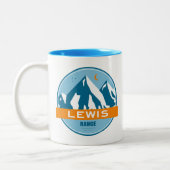 Lewis Mountain Range Zweifarbige Tasse (Links)