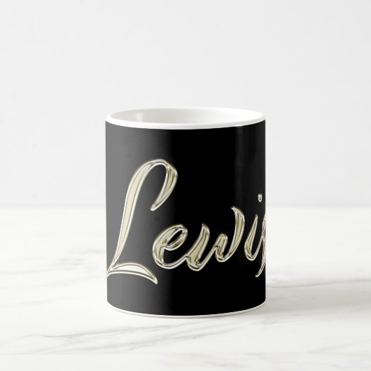 Lewis Name whitegold Tasse Teetasse Kaffeetasse (Mittel)