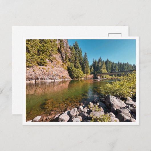 Lewis River Postkarte (Vorne/Hinten)