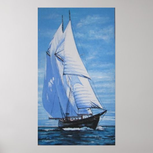 Lewis' Sailboat Poster (Vorne)