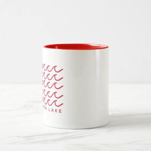Lewis Smith Lake Wave Flag Tasse (Mittel)
