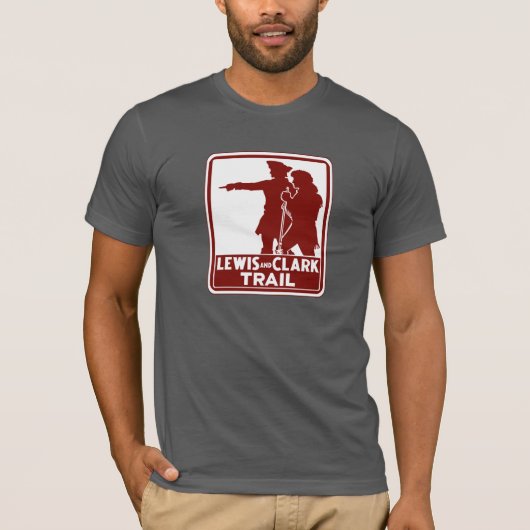 Lewis u. Clark, Verkehrs-Führer-Zeichen, USA T-Shirt (Vorderseite)