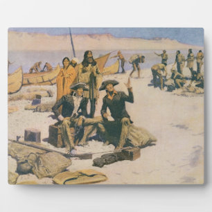 Lewis und Clark am Columbia River Fotoplatte