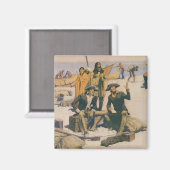 Lewis und Clark am Columbia River Magnet (Vorderseite/Rückseite)