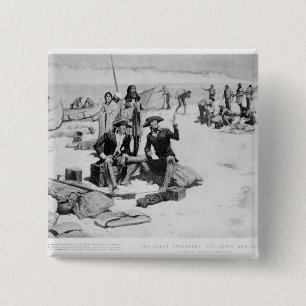 Lewis und Clark am Mund der Kolumbiens Button