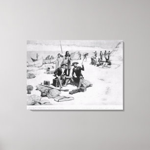 Lewis und Clark am Mund der Kolumbiens Leinwanddruck