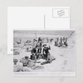 Lewis und Clark an der Mündung der Columbia Postkarte (Vorne/Hinten)