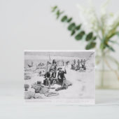 Lewis und Clark an der Mündung der Columbia Postkarte (Stehend Vorderseite)