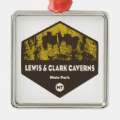 Lewis und Clark Caverns Staat Park Montana Ornament Aus Metall (Vorne)