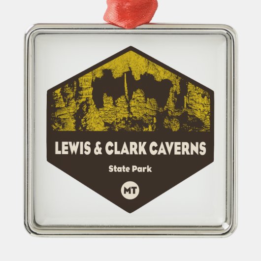 Lewis und Clark Caverns Staat Park Montana Ornament Aus Metall (Vorne)