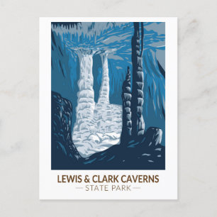 Lewis und Clark Caverns State Park Montana Vintage Postkarte