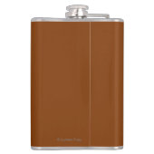 Lewis und Clark, die den Westen erforschen Flachmann (Rückseite)