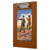 Lewis und Clark, die den Westen erforschen Klemmbrett (Links)