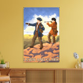 Lewis und Clark Erforschen des Westens Leinwanddruck (Insitu (Wohnzimmer))