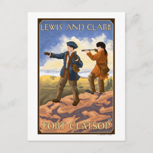 Lewis und Clark - Fort Clatsop, Oregon Postkarte