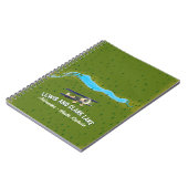 Lewis und Clark Lake Map Poster. Notizblock (Linke Seite)