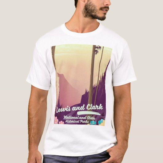 Lewis und Clark National und Staat Park Poster T-Shirt (Vorderseite)