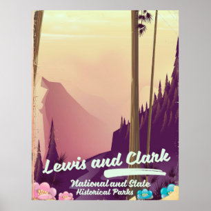 Lewis und Clark National und State Park Poster