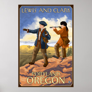 Lewis und Clark - Portland, Oregon Poster