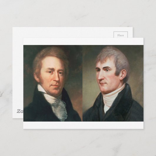 Lewis und Clark Postkarte (Vorne/Hinten)