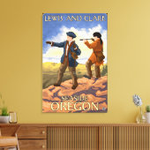 Lewis und Clark - Seaside, Oregon Leinwanddruck (Insitu (Wohnzimmer))