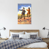Lewis und Clark - Seaside, Oregon Leinwanddruck (Insitu (Schlafzimmer))