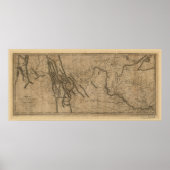 Lewis und Clark Track Map Poster (Vorne)