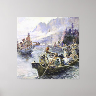 „Lewis und Clark“ von Charles M. Russell Leinwanddruck