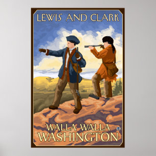Lewis und Clark - Walla Walla, Washington Poster