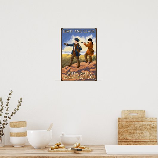 Lewis und Clark - Walla Walla, Washington Poster (Küche)